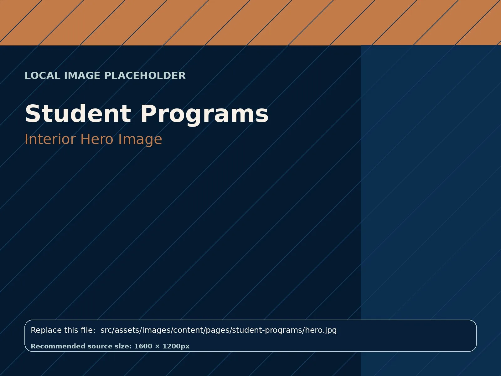 Student Programs hero image