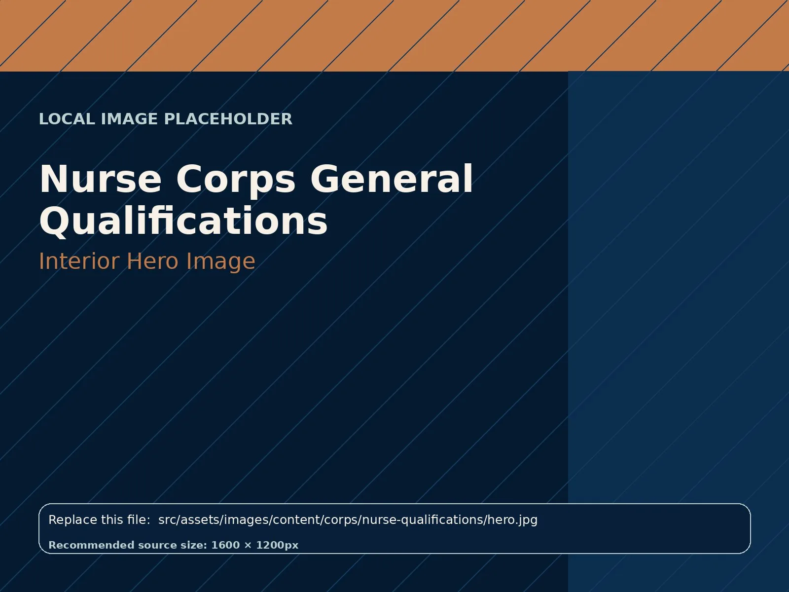Nurse Corps General Qualifications hero image