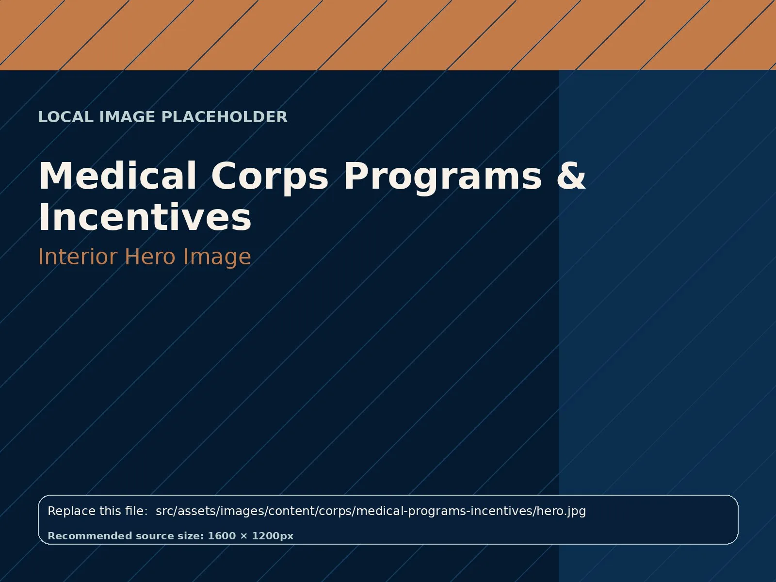 Medical Corps Programs & Incentives hero image