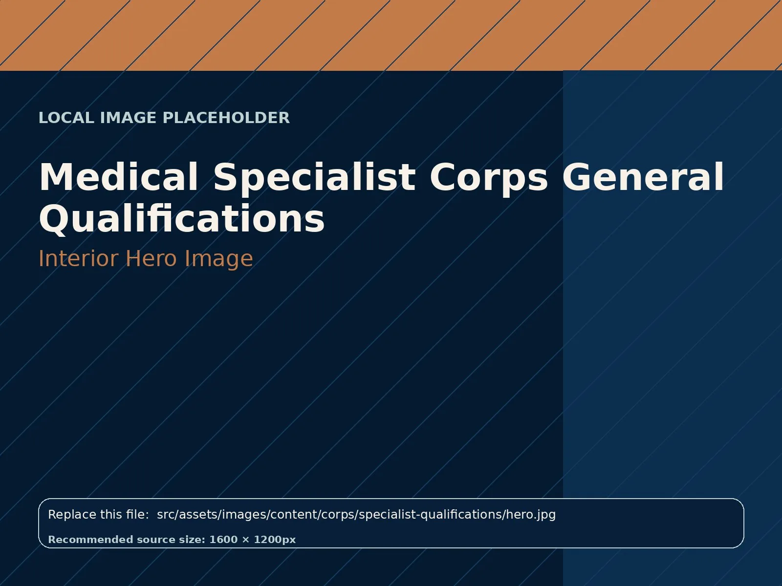 Medical Specialist Corps General Qualifications hero image