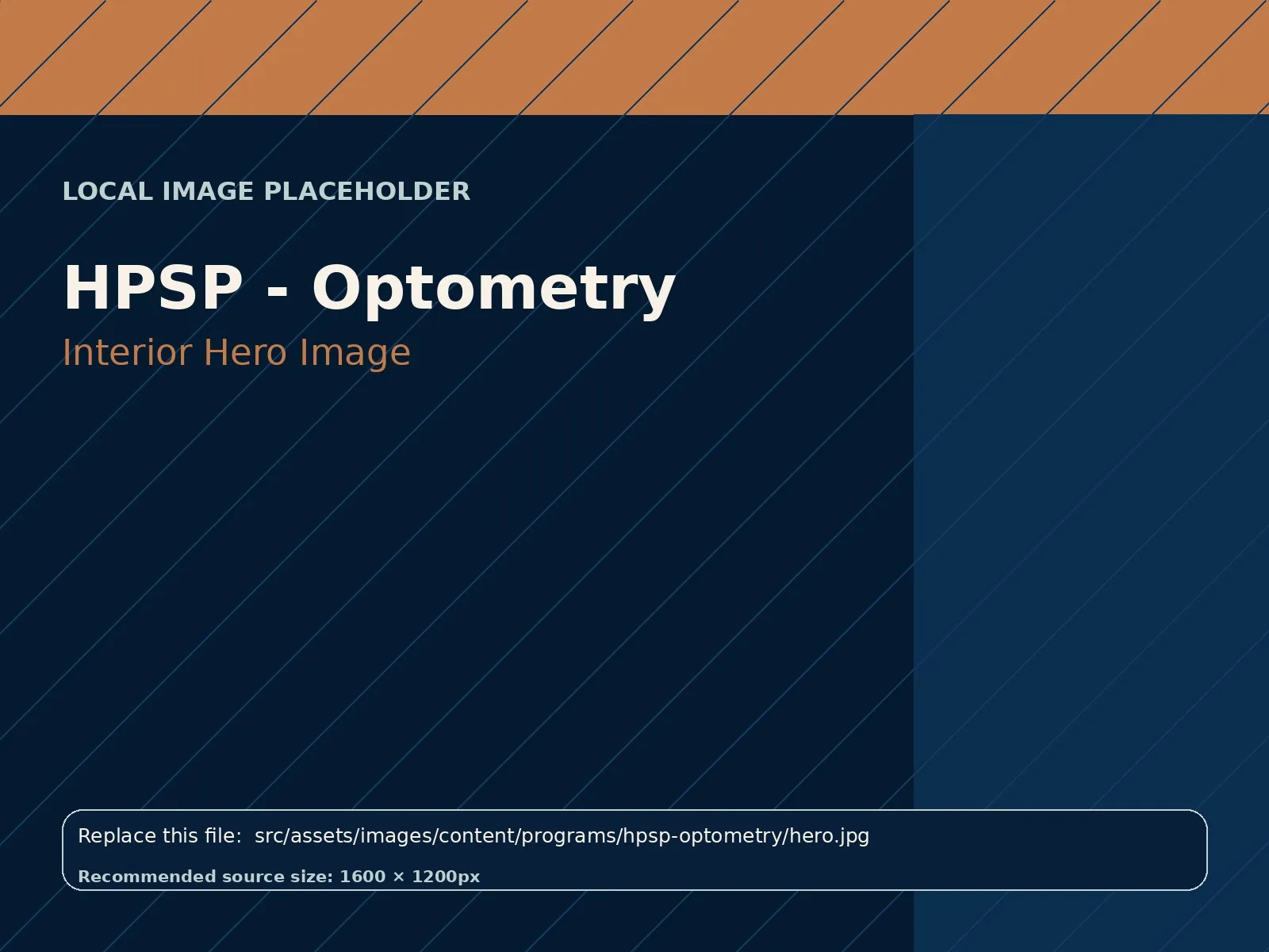HPSP - Optometry hero image