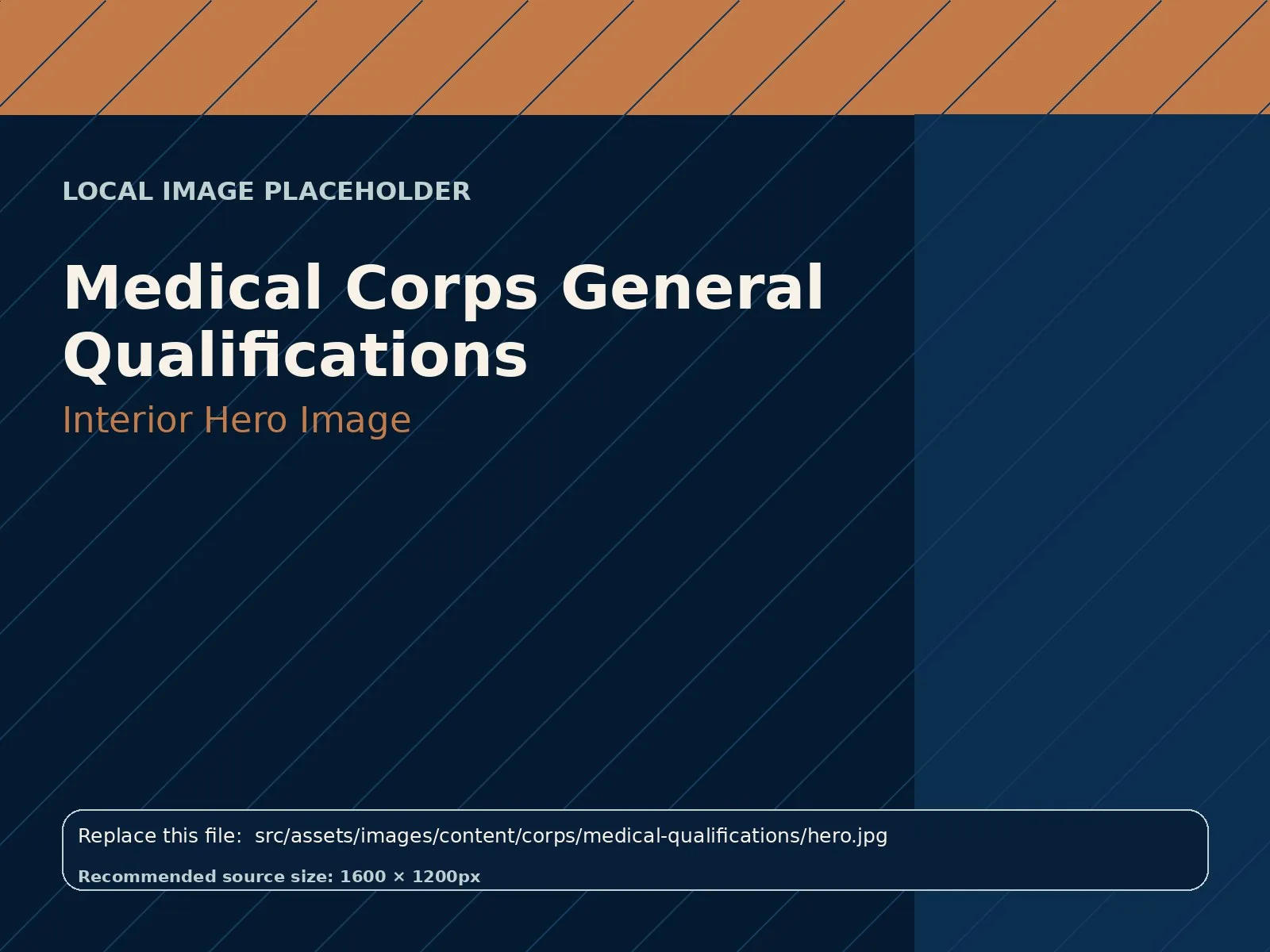 Medical Corps General Qualifications hero image