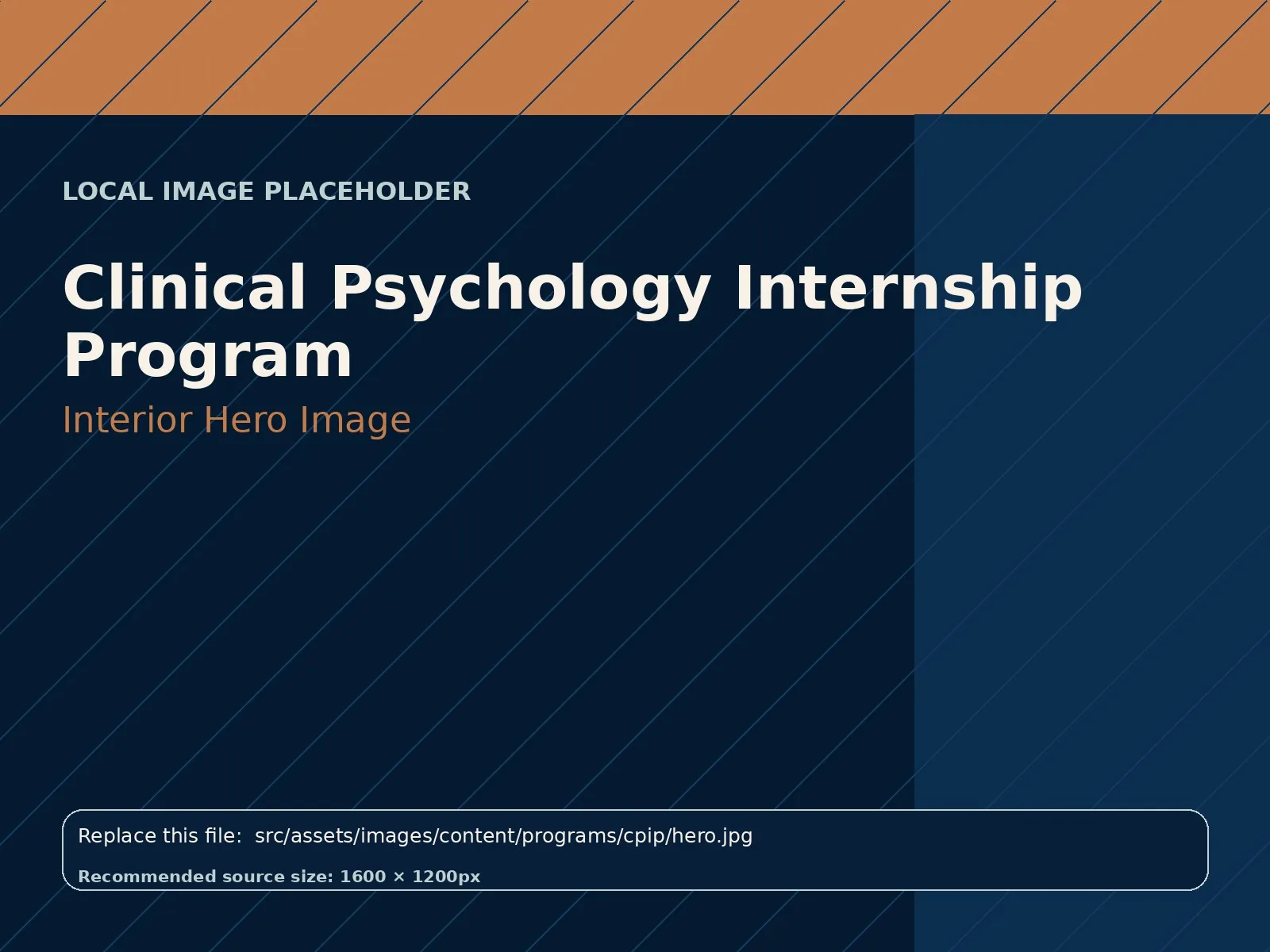 Clinical Psychology Internship Program hero image