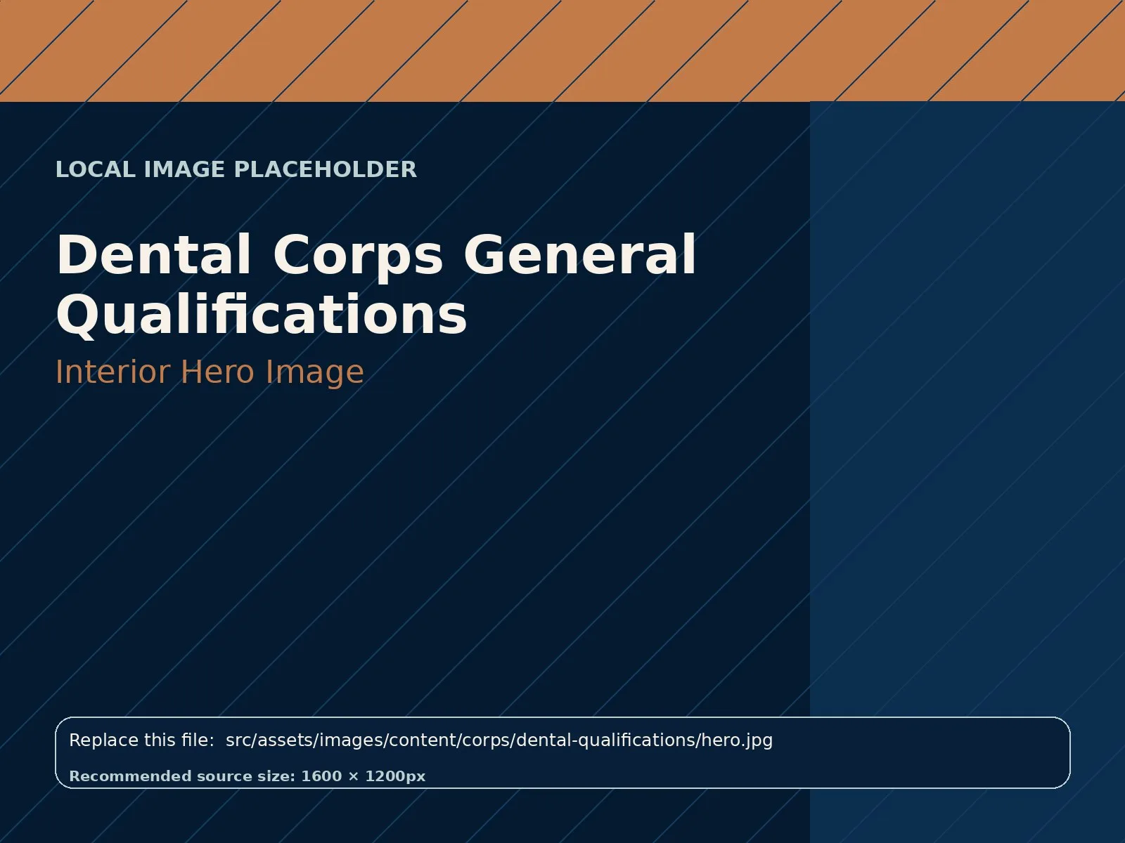 Dental Corps General Qualifications hero image