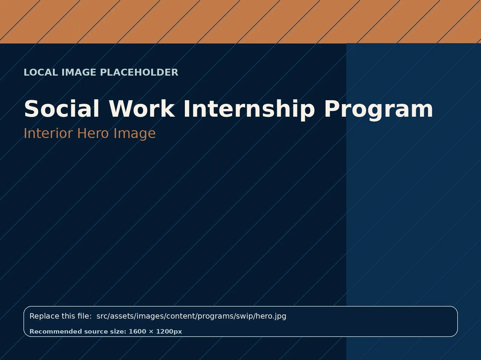 Social Work Internship Program hero image