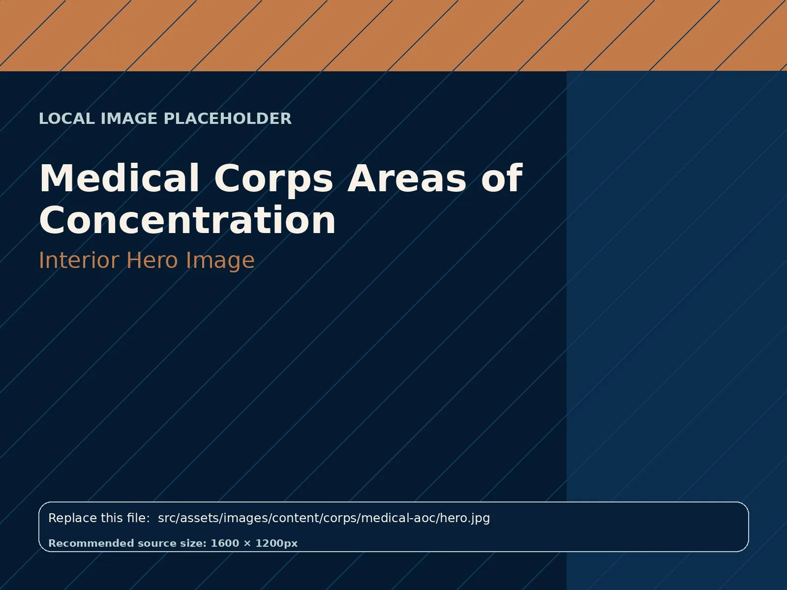 Medical Corps Areas of Concentration hero image